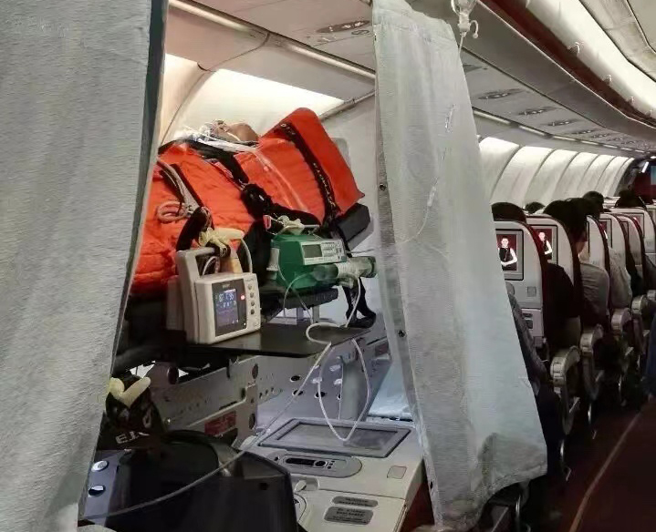滁州跨国医疗包机、航空担架
